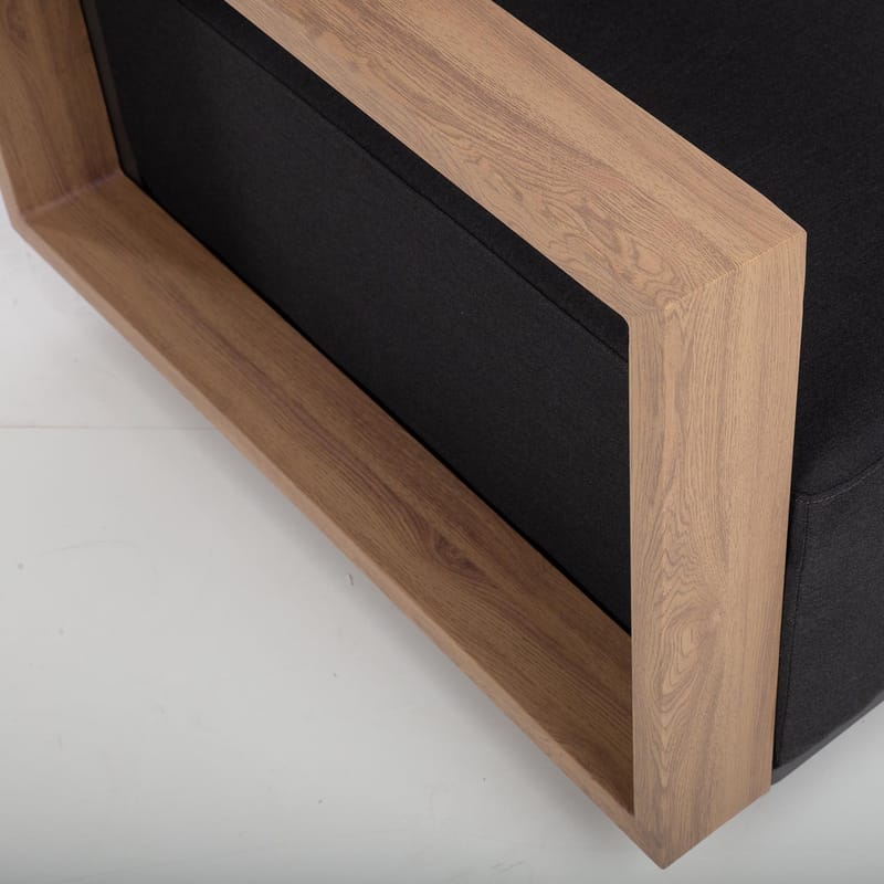 Sofamodul HOME4YOU Fuller 68x89x70,5 cm mørkegrå - mørkegrå - Havemøbler - Loungemøbler - Moduler - Midtermodul havesofa