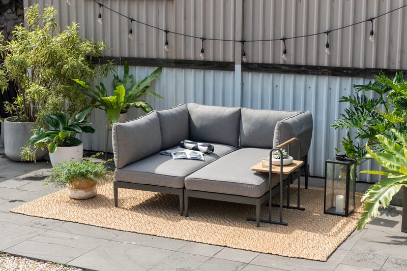 TOPAZ L-sofa 4-personers - Magnesiumgrå - Havemøbler - Loungemøbler - Loungesofaer