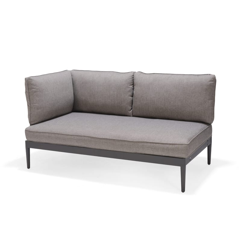 TOPAZ L-sofa 4-personers - Magnesiumgrå - Havemøbler - Loungemøbler - Loungesofaer