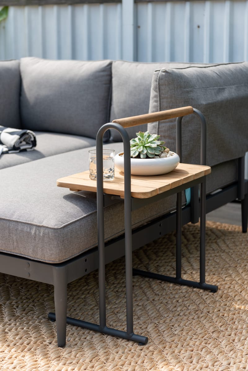 TOPAZ L-sofa 4-personers - Magnesiumgrå - Havemøbler - Loungemøbler - Loungesofaer