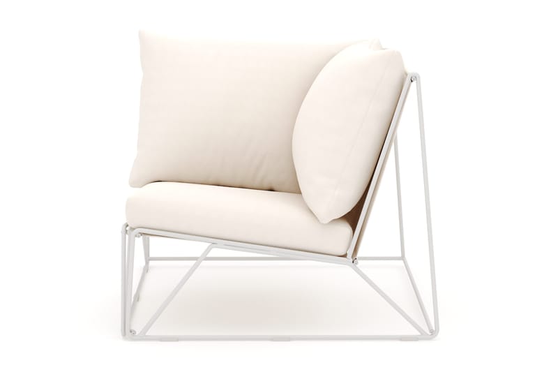 Usteryd Hjørnemodul Udendørs - Beige/Beige - Havemøbler - Loungemøbler - Moduler - Hjørnemodul havesofa