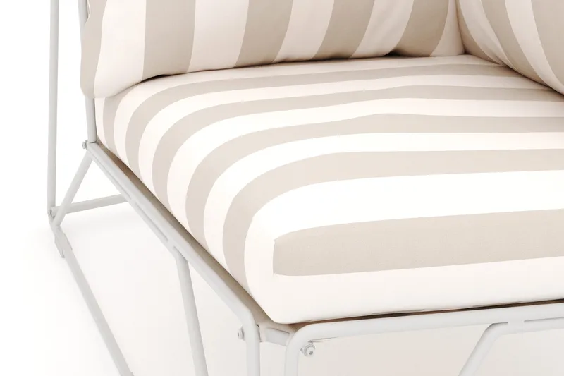 Usteryd Hjørnemodul Udendørs - Beige/Stribet - Havemøbler - Loungemøbler - Moduler - Hjørnemodul havesofa