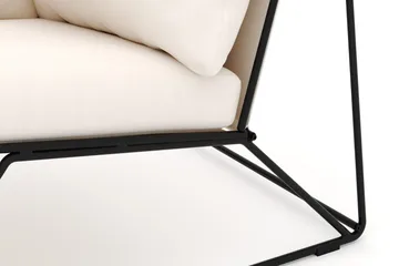 Usteryd Hjørnemodul Udendørs - Sort/Beige - Havemøbler - Loungemøbler - Moduler - Hjørnemodul havesofa