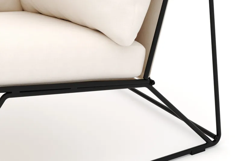 Usteryd Hjørnemodul Udendørs - Sort/Beige - Havemøbler - Loungemøbler - Moduler - Hjørnemodul havesofa