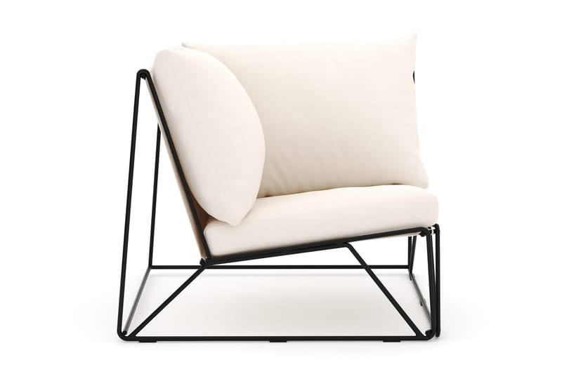 Usteryd Hjørnemodul Udendørs - Sort/Beige - Havemøbler - Loungemøbler - Moduler - Hjørnemodul havesofa