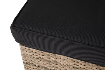 Wisconsin Chaiselong/Bord Polyrattan/Sand - Hillerstorp - Havemøbler - Loungemøbler - Moduler