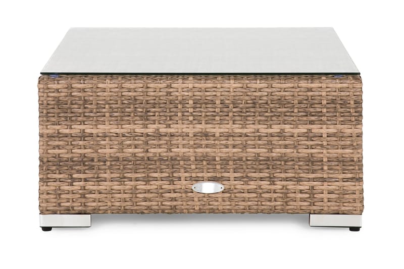 Wisconsin Chaiselong/Bord Polyrattan/Sand - Hillerstorp - Havemøbler - Loungemøbler - Moduler