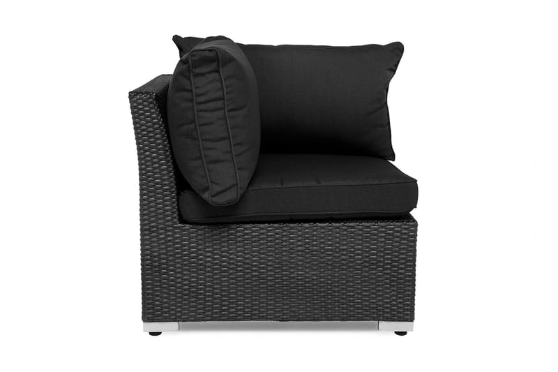Wisconsin Hjørnedel Polyrattan/Sort - Hillerstorp - Havemøbler - Loungemøbler - Moduler - Hjørnemodul havesofa