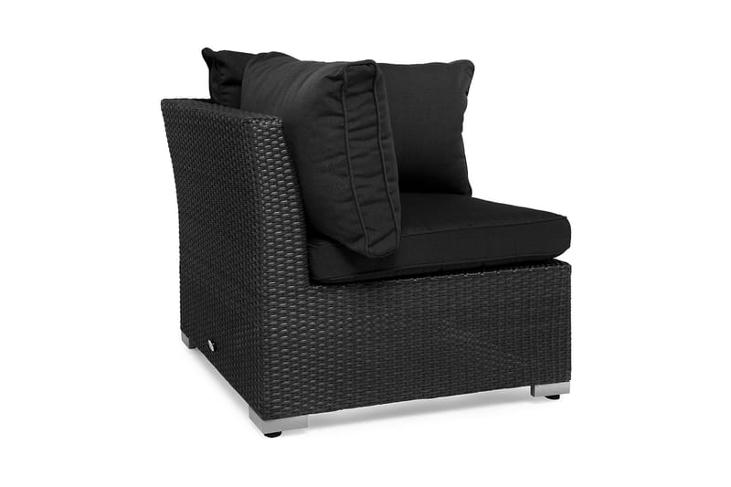 Wisconsin Hjørnedel Polyrattan/Sort - Hillerstorp - Havemøbler - Loungemøbler - Moduler - Hjørnemodul havesofa