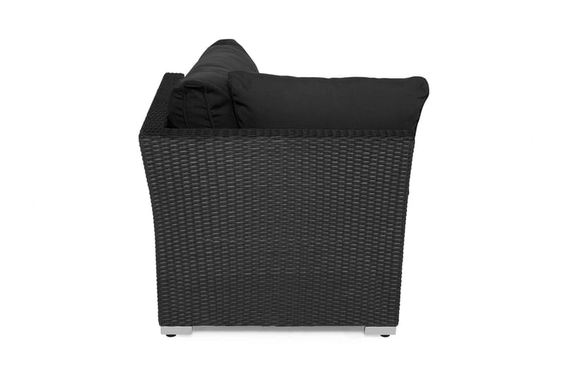 Wisconsin Hjørnedel Polyrattan/Sort - Hillerstorp - Havemøbler - Loungemøbler - Moduler - Hjørnemodul havesofa