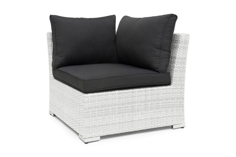 Wisconsin Hjørnedel Polyrattan/Hvid - Hillerstorp - Havemøbler - Loungemøbler - Moduler - Hjørnemodul havesofa