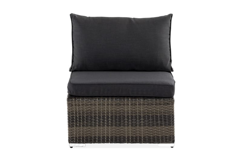 Wisconsin Midtermodul Polyrattan/Grå/Brun - Havemøbler - Loungemøbler - Moduler