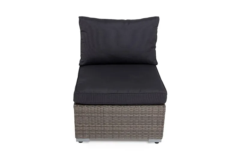 Wisconsin Midtermodul Polyrattan/Grå/Brun - Hillerstorp - Havemøbler - Loungemøbler - Moduler - Midtermodul havesofa