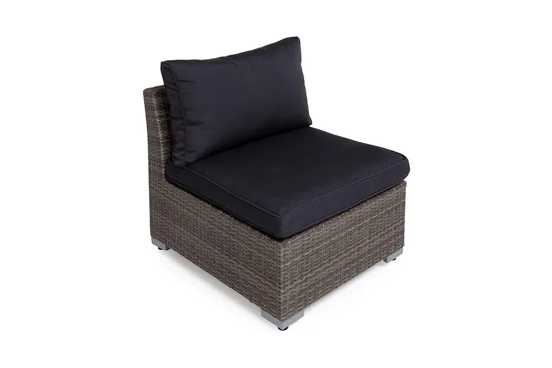 Wisconsin Midtermodul Polyrattan/Grå/Brun, Hillerstorp