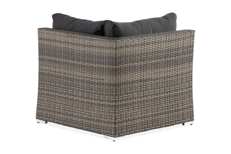 Wisconsin Premium Hjørnedel Polyrattan/Grå/Brun - Havemøbler - Loungemøbler - Moduler - Hjørnemodul havesofa