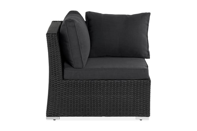 Wisconsin Premium hjørne del sort - Sort - Havemøbler - Loungemøbler - Moduler - Hjørnemodul havesofa