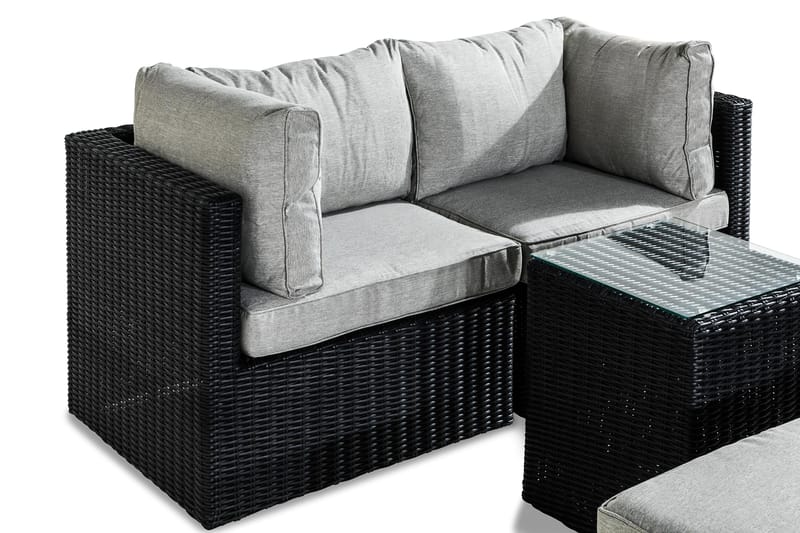 Zambia Sofagruppe - Sort/Grå - Altanmøbler - Sofagrupper udendørs - Loungesæt