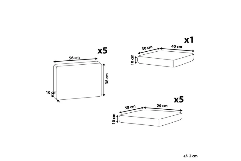 Pudebetræk Roma - Havemøbler - Loungemøbler - Betrækpakker loungemøbler