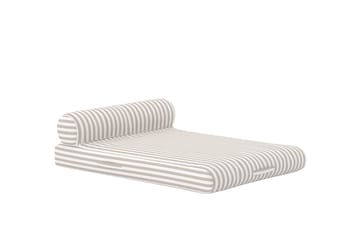 Redang solseng udendørs - Beige og hvide striber - Havemøbler - Havestole - Solseng & solvogn
