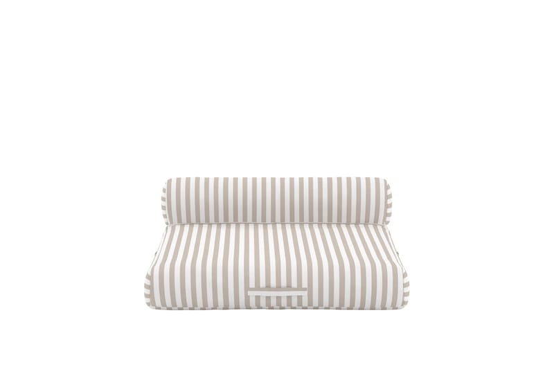 Redang solseng udendørs - Beige og hvide striber - Havemøbler - Havestole - Solseng & solvogn