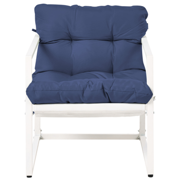Sofagruppe udendørs med bord 4-personers Garda - Blå/Hvid - Havemøbler - Loungemøbler - Sofagrupper udendørs