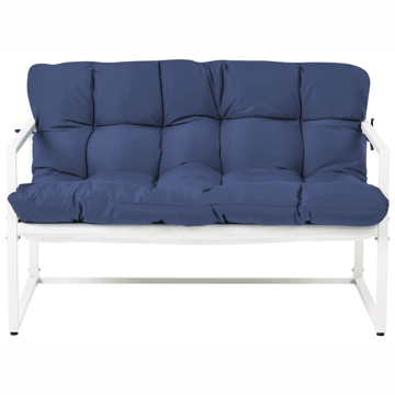 Sofagruppe udendørs med bord 4-personers Garda - Blå/Hvid - Havemøbler - Loungemøbler - Sofagrupper udendørs