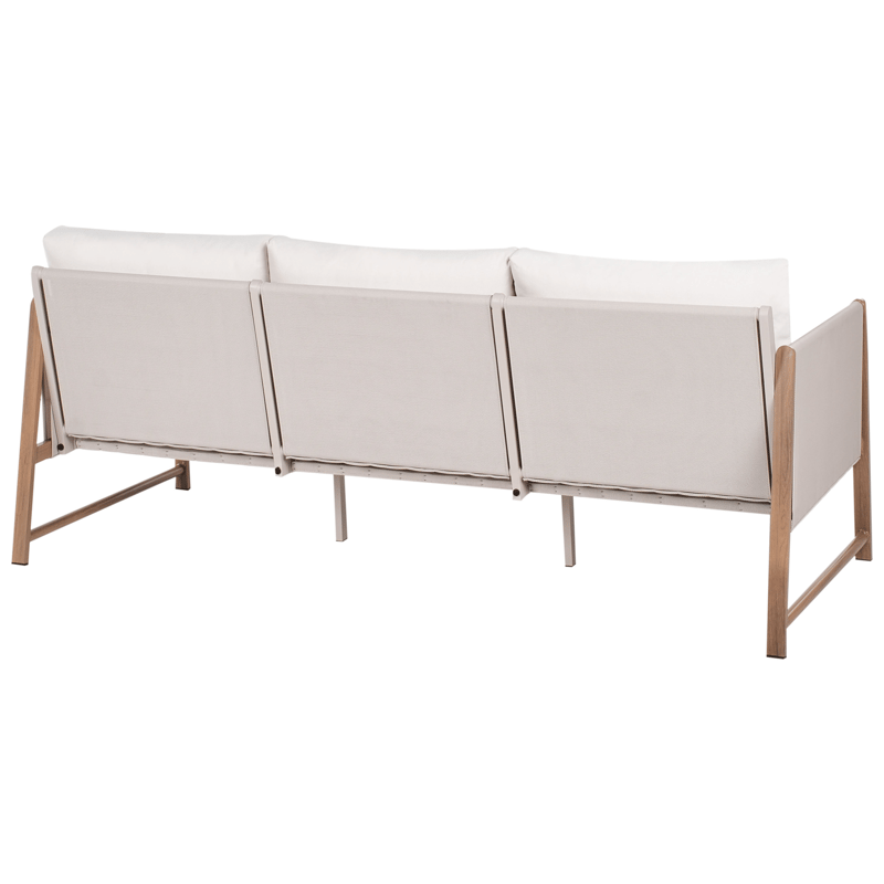 Sofagruppe udendørs med bord og fodskammel 5-personers Nola - Beige/Brun - Havemøbler - Loungemøbler - Sofagrupper udendørs