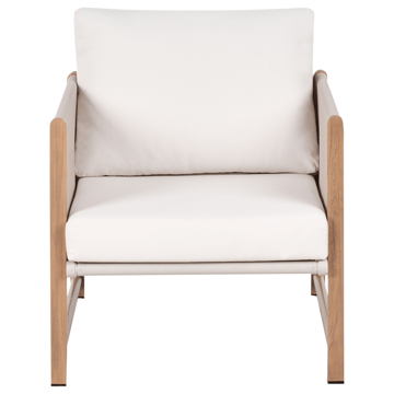 Sofagruppe udendørs med bord og fodskammel 5-personers Nola - Beige/Brun - Havemøbler - Loungemøbler - Sofagrupper udendørs