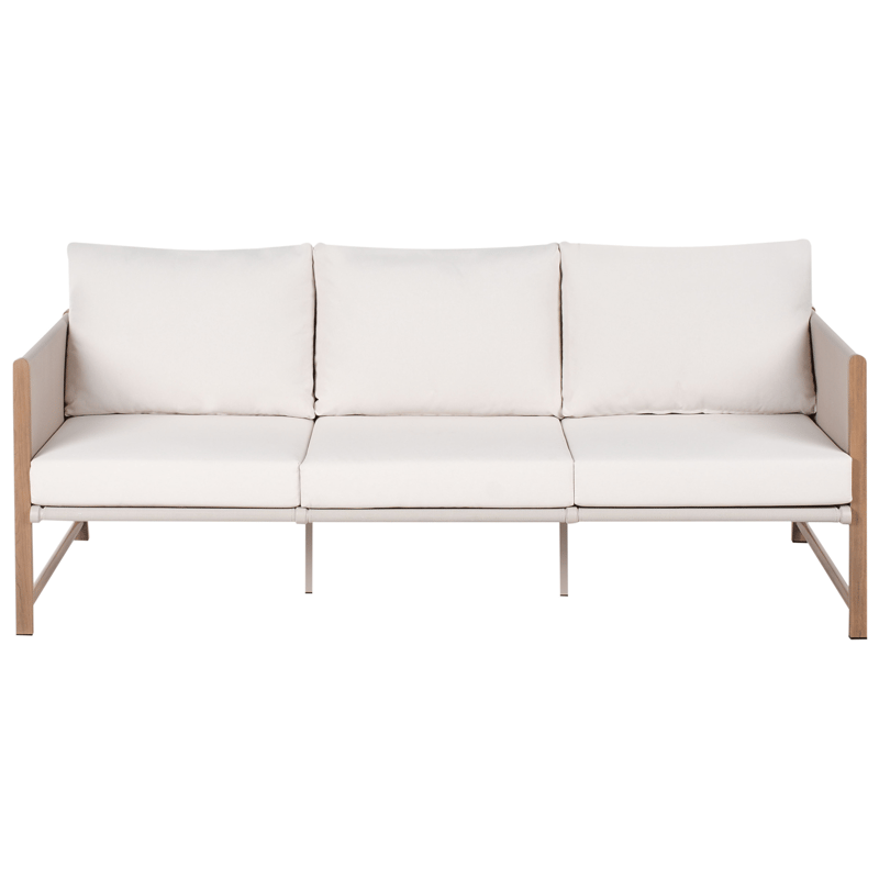 Sofagruppe udendørs med bord og fodskammel 5-personers Nola - Beige/Brun - Havemøbler - Loungemøbler - Sofagrupper udendørs