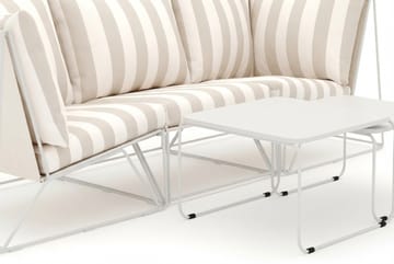 Usteryd udendørs lige 3-personers sofa - Beige/Stribet - Havemøbler - Loungemøbler - Sofagrupper udendørs