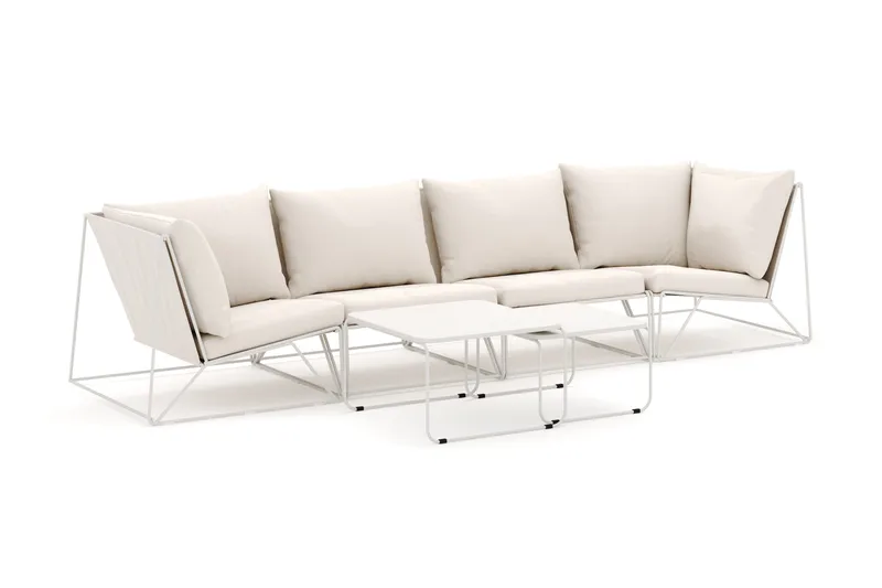 Usteryd udendørs lige 4-personers sofa, Beige/Beige