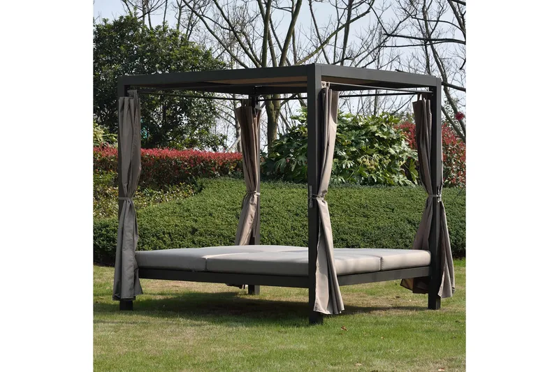 Marokko solseng - Mørkebrun/Beige - Havemøbler - Loungemøbler - Solseng