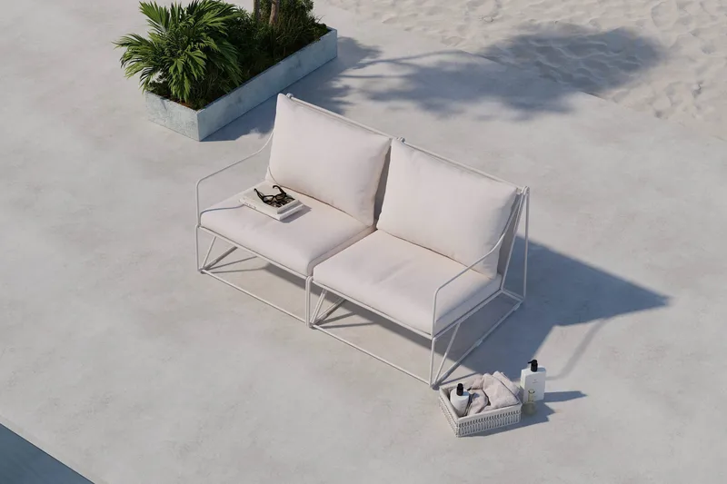 Usteryd 2-personers Loungesofa - Havemøbler - Balkon - Balkonmøbler - Altanbænke