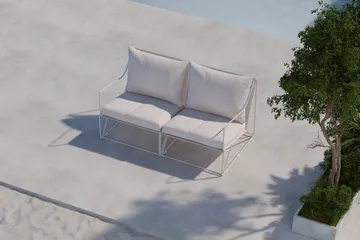 Usteryd 2-personers Loungesofa - Havemøbler - Balkon - Balkonmøbler - Altanbænke