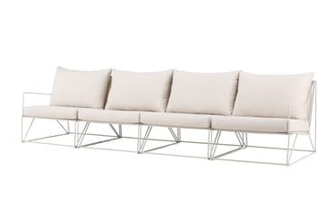 Usteryd 4-personers loungesofa - Beige - Havemøbler - Loungemøbler - Loungesofaer