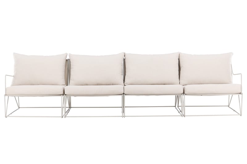Usteryd 4-personers loungesofa - Beige - Havemøbler - Loungemøbler - Loungesofaer