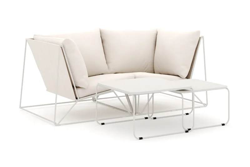 Usteryd udendørs lige 2-personers sofa, Beige/Beige