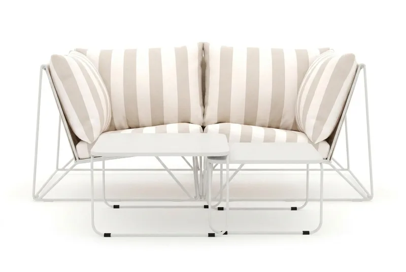 Usteryd udendørs lige 2-personers sofa - Beige/Stribet - Have - Udendørs miljø - Altan & terrasse - Altanmøbler