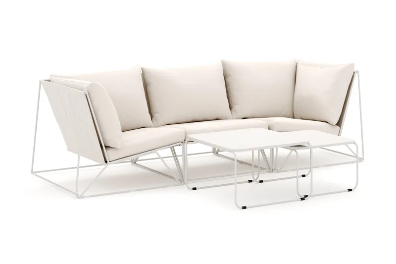 Usteryd udendørs lige 3-personers sofa, Beige/Beige