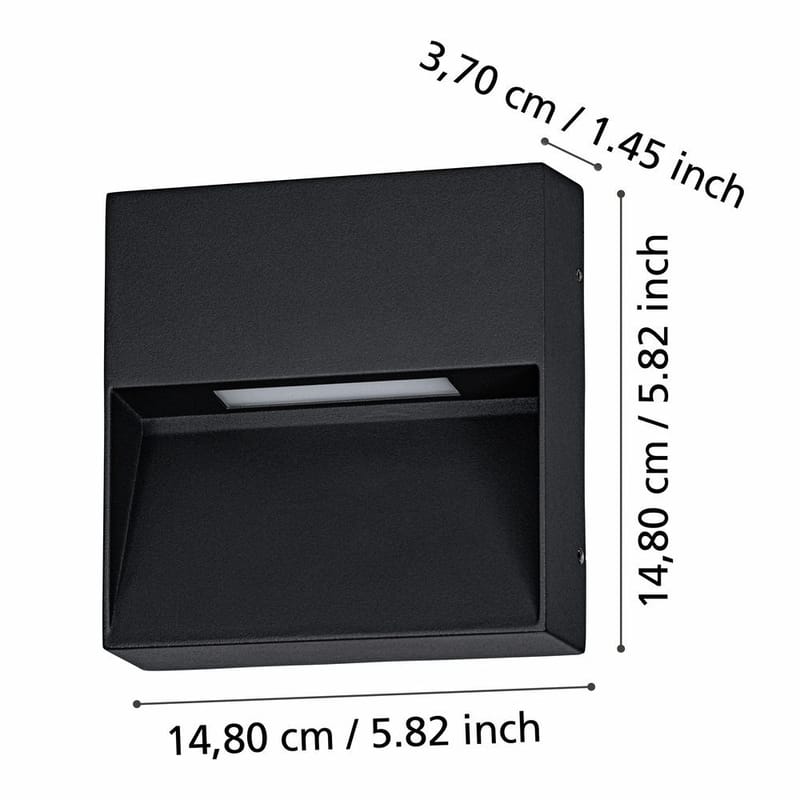 Væglampe Udendørsbelysning Maruggio - 15 cm - Have - Udendørs miljø - Entré - Entrébelysning