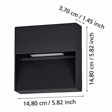 Væglampe Udendørsbelysning Maruggio - 15 cm - Have - Udendørs miljø - Entré - Entrébelysning