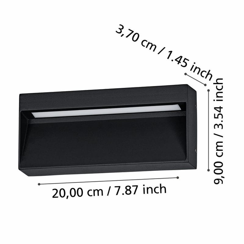Væglampe Udendørsbelysning Maruggio - 9 cm - Have - Udendørs miljø - Entré - Entrébelysning
