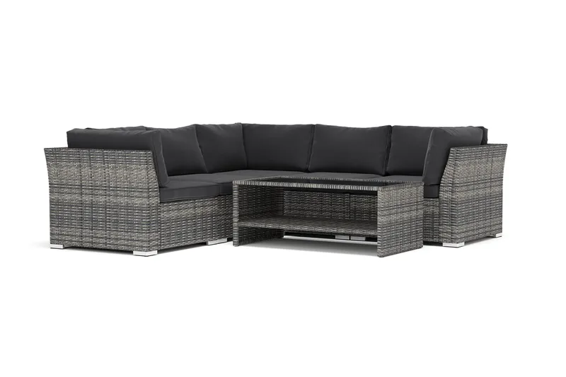 Wisconsin udendørs hjørnesofa 5-personers vendbar, Grå