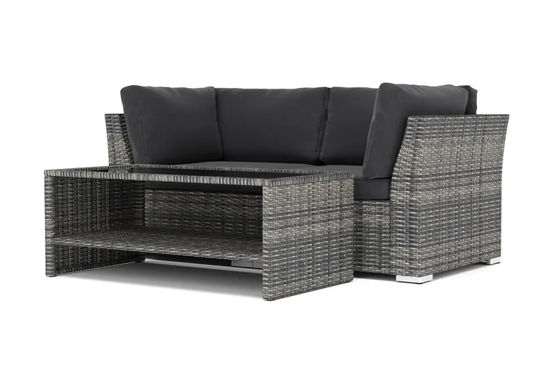 Wisconsin udendørs lige 2-personers sofa, Grå