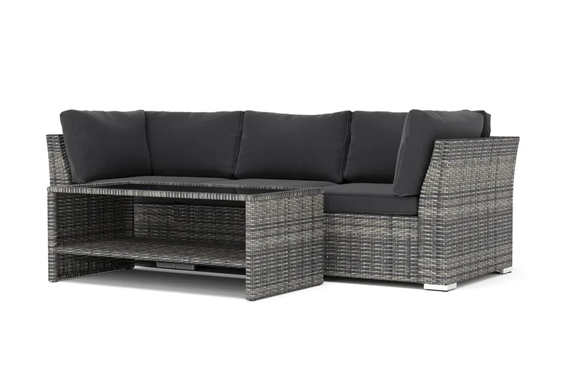 Wisconsin udendørs lige 3-personers sofa, Grå