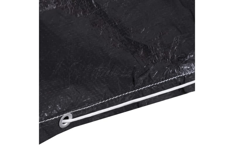 Havemøbelovertræk 10 Snørehuller 205x90 cm - Sort - Havemøbler - Pudeopbevaring & havemøbelovertræk - Betræk havemøbler