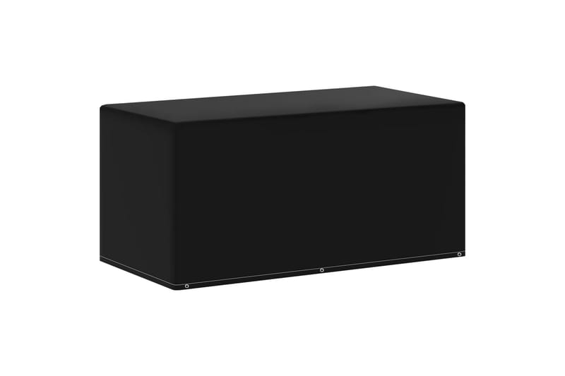 havemøbelovertræk 2 stk. 160x80x75 cm 6 snørehuller - Sort - Havemøbler - Pudeopbevaring & havemøbelovertræk - Betræk havemøbler