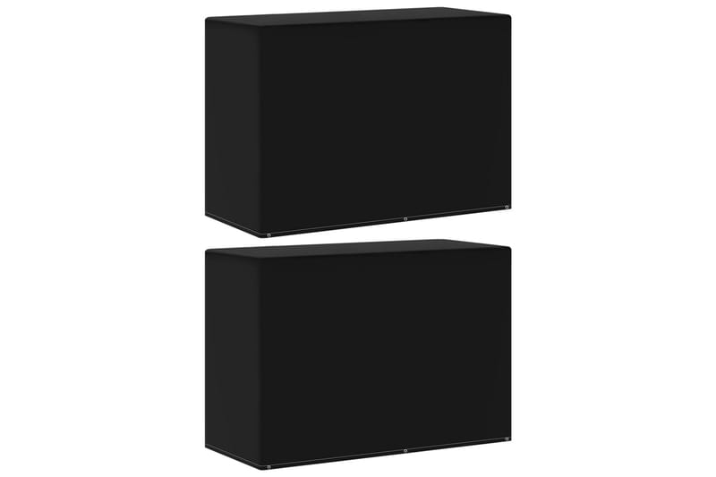 havemøbelovertræk 2 stk. 180x80x125 cm til gasgriller - Sort - Havemøbler - Pudeopbevaring & havemøbelovertræk - Betræk havemøbler