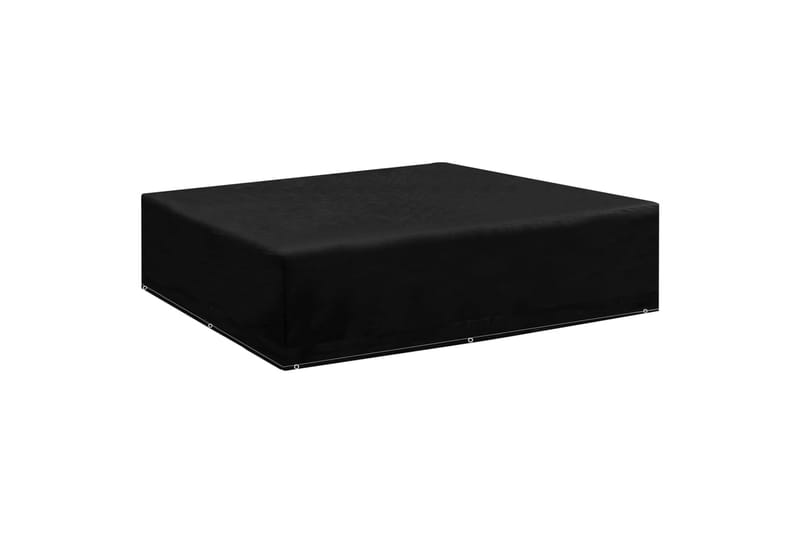 havemøbelovertræk 2 stk. 200x200x70 cm 8 snørehuller - Sort - Havemøbler - Pudeopbevaring & havemøbelovertræk - Betræk havemøbler