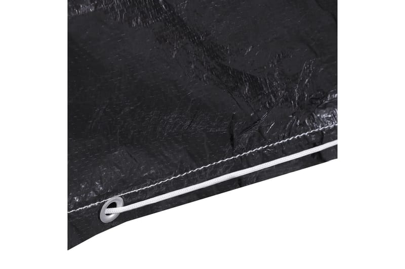 havemøbelovertræk 2 stk. 225x143x90 cm 7 snørehuller - Sort - Havemøbler - Pudeopbevaring & havemøbelovertræk - Betræk havemøbler